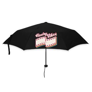 Retro Photographer Vintage Analog Vibes - Regenschirm (klein) - Schwarz - Vorne