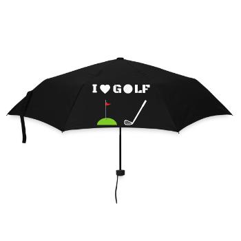 I love Golf - Umbrella (small) - black - Front