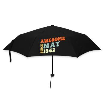 Groovy 81 Jahre alt genial seit Mai 1942 81. - Regenschirm (klein) - Schwarz - Vorne