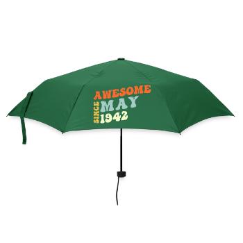 Groovy 81 Jahre alt genial seit Mai 1942 81. - Regenschirm (klein) - Flaschengrün - Vorne