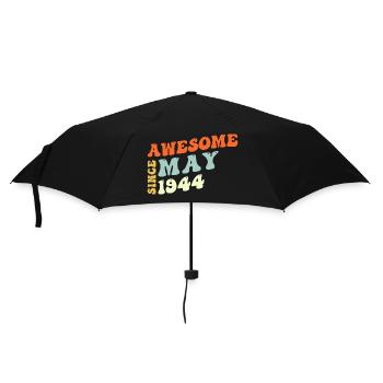Groovy 79 Jahre alt Genial seit Mai 1944 79. - Regenschirm (klein) - Schwarz - Vorne