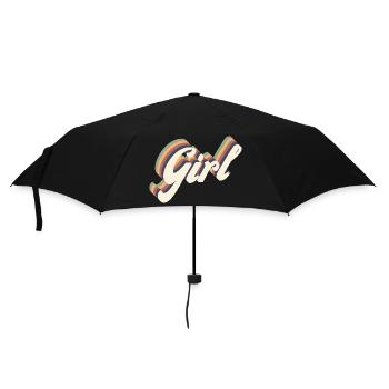 girl vintage - Parapluie standard - noir - Devant