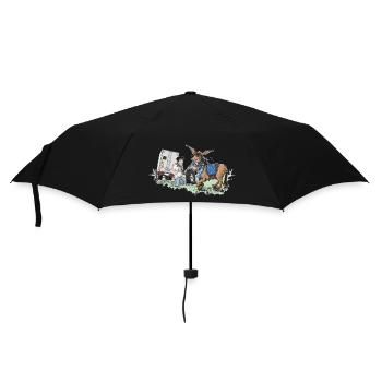 Donkey carriage roadside assistance - Umbrella (small) - black - Front