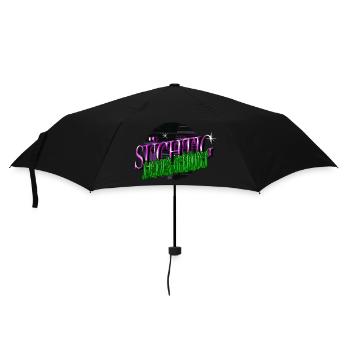 lustig bachhund lieben lieblingshund geschenkidee - Regenschirm (klein) - Schwarz - Vorne