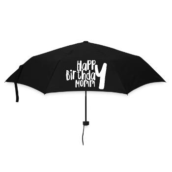 Happy birthday mommy - Umbrella (small) - black - Front
