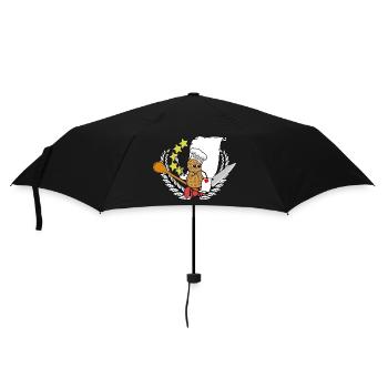 Peanut Gourmet Cooking Restaurant Local Host - Umbrella (small) - black - Front