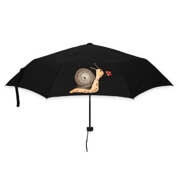 Escargot - Parapluie standard - noir - Devant
