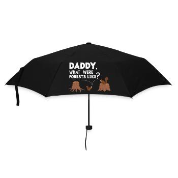 Squirrel Daddy, What Were Forests Like? - Umbrella (small) - black - Front