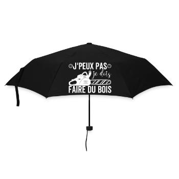 Tronçonneuse Bûcheron Forestière Faire Du Bois - Parapluie standard - noir - Devant