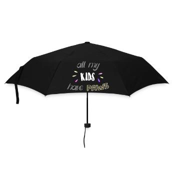 all my KIDS have PAWS - Umbrella (small) - black - Front