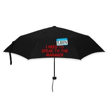 Ich muss mit dem Manager sprechen - Karen Halloween - Regenschirm (klein) - Schwarz - Vorne