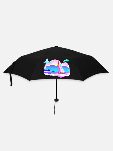 Sailing Sailing Sailing Sailing Sailing boat - Umbrella (small) - black