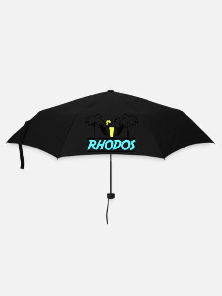 rhodos - Regenschirm (klein) - Schwarz