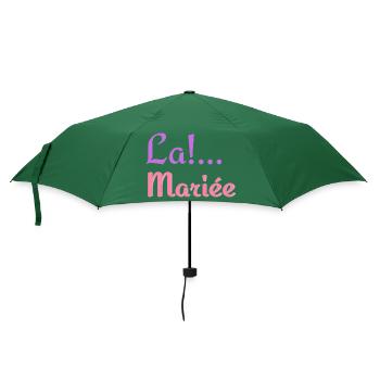 Imprimez votre style avec notre imprimé "La Mariée - Parapluie standard - vert bouteille - Devant