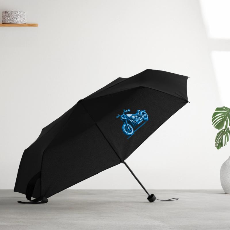 MotorcycleChopper dans de superbes graphismes de pixels 8 bits Parapluie standard