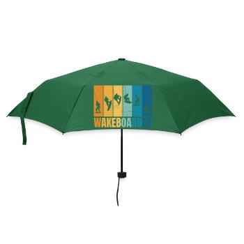 Silhouettes de wakeboard - Parapluie standard - vert bouteille - Devant