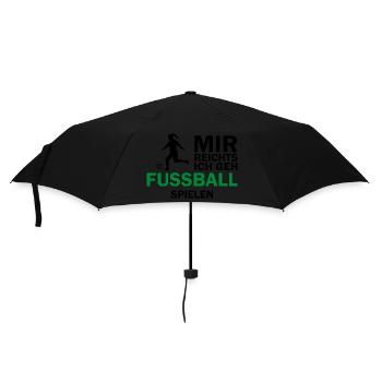 Fußball Soccer - Regenschirm (klein) - Schwarz - Vorne