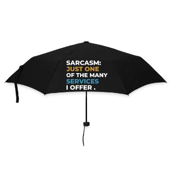 Sarcasm t-shirt design, Humorous t-shirt design - Parapluie standard - noir - Devant