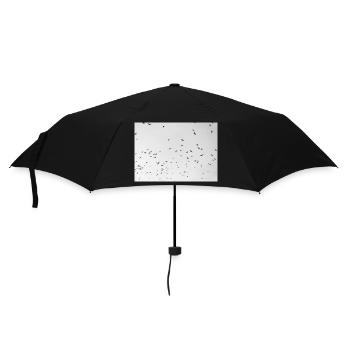 Excited crows with a cloudy sky - Umbrella (small) - black - Front