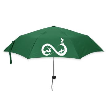 Unendliches Surfen - Regenschirm (klein) - Flaschengrün - Vorne