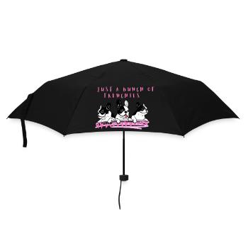 Funny Bunch of French Bulldog Frenchies - Umbrella (small) - black - Front