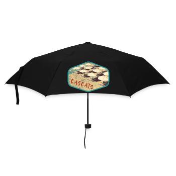 View of Cascais beach in Portugal - Umbrella (small) - black - Front