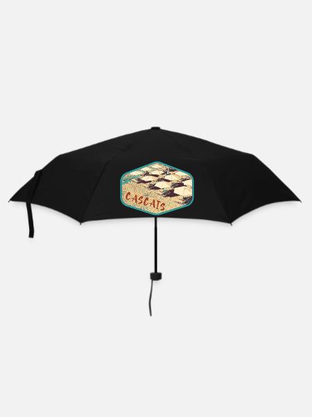 Vue de la plage de Cascais au Portugal - Parapluie standard - noir
