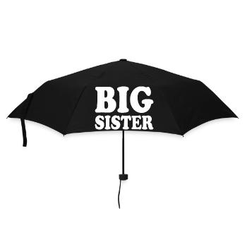 Big sister - Regenschirm (klein) - Schwarz - Vorne