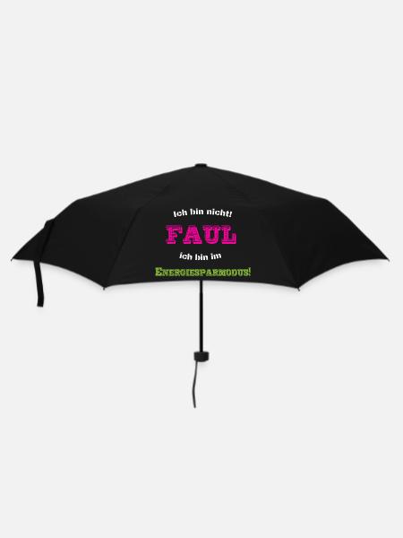 Faul - Regenschirm (klein) - Schwarz