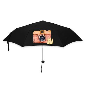 Give me a smile - Umbrella (small) - black - Front