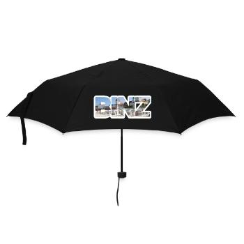 BINZ Schriftzug mit Motiv - Regenschirm (klein) - Schwarz - Vorne