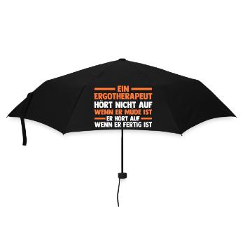 Ergotherapie Ergotherapeut - Regenschirm (klein) - Schwarz - Vorne
