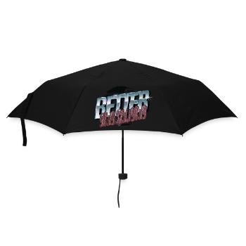 feminine awesome present idea book reader - Umbrella (small) - black - Front