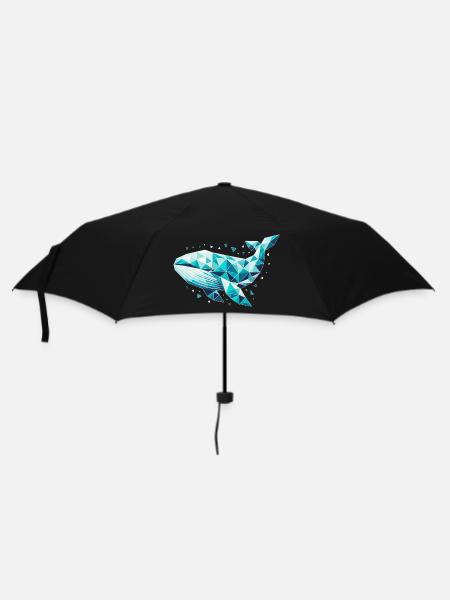 Whale // whale - Umbrella (small) - black