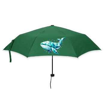 Whale // whale - Umbrella (small) - bottlegreen - Front