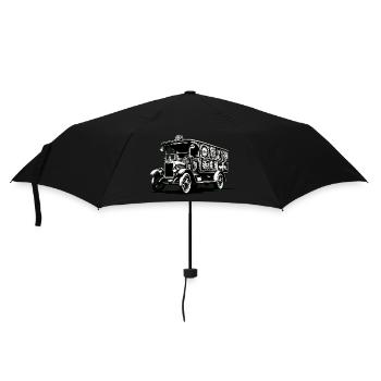 Bierlaster | Bier-Kutscher - Regenschirm (klein) - Schwarz - Vorne