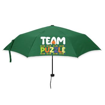 Puzzle fan puzzler puzzle pieces puzzle - Umbrella (small) - bottlegreen - Front