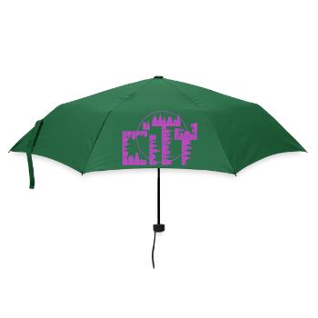 Skyline, City - version violette - Parapluie standard - vert bouteille - Devant