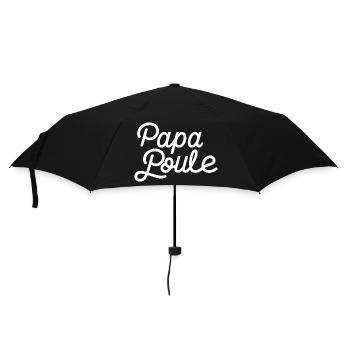 Papa poule - Parapluie standard - noir - Devant