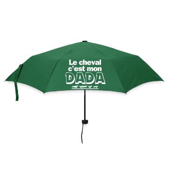 cheval, équitation, club d'équitation - Parapluie standard - vert bouteille - Devant