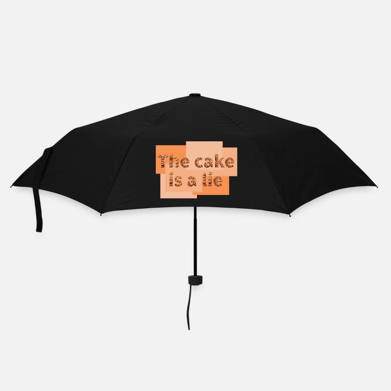 Der Kuchen ist eine Lüge - Regenschirm (klein) - Schwarz