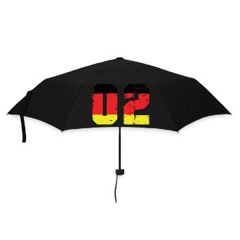 2 Number Germany Jersey - Umbrella (small) - black - Front