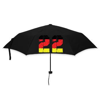 22 Number Germany Jersey - Umbrella (small) - black - Front