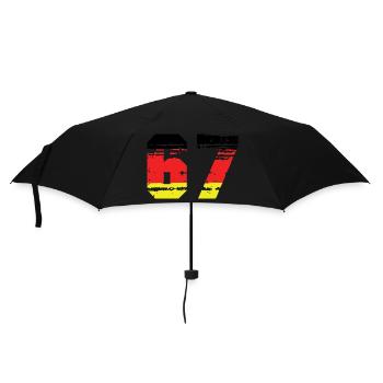 67 Number Germany Jersey - Umbrella (small) - black - Front