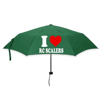 J’aime RC Scaler Coeur Drôle Spirituel - Parapluie standard - vert bouteille - Devant