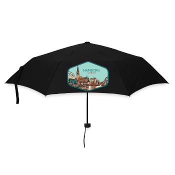 Hambourg ville historique Allemande - Parapluie standard - noir - Devant