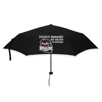 Socially Awkward But Willing To Discuss Licorice - Umbrella (small) - black - Front
