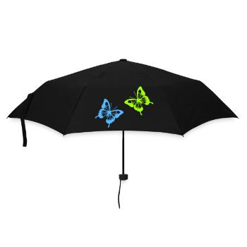 schmetterlinge - Regenschirm (klein) - Schwarz - Vorne