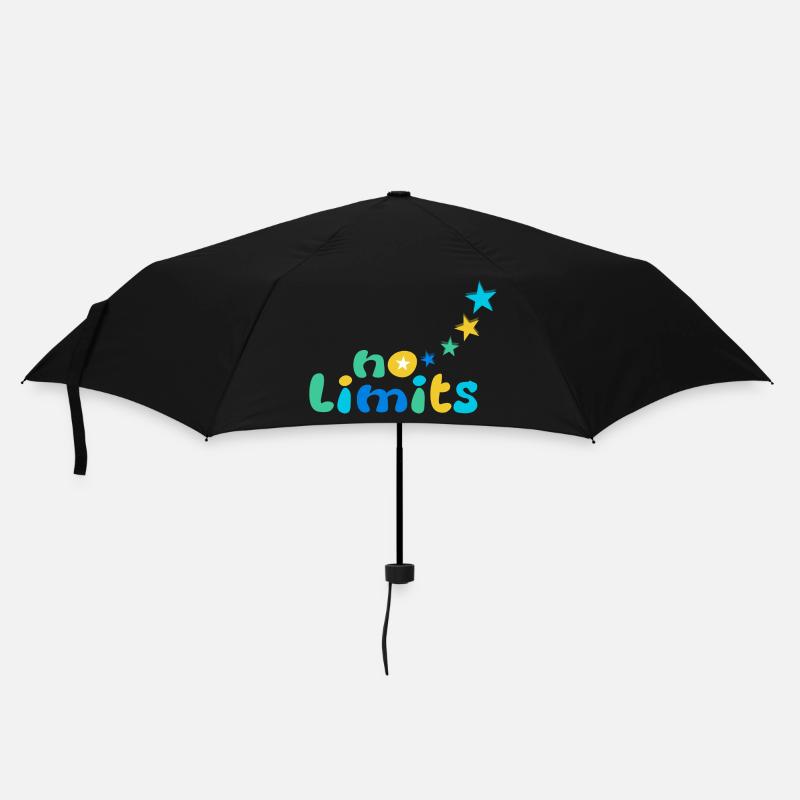 No limits Blue-Green - Umbrella (small) - black