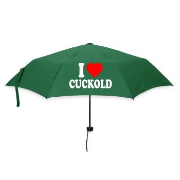 I love cuckold - Umbrella (small) - bottlegreen - Front